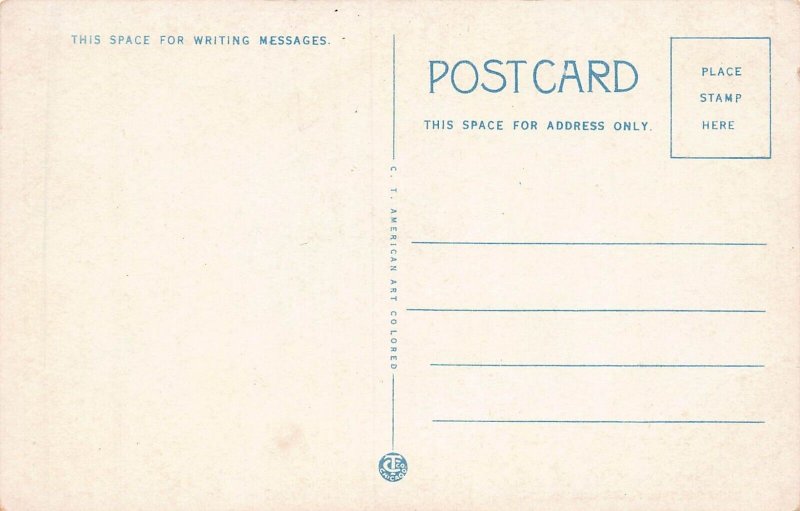 High School, Portland, Maine, Early Postcard, Unused