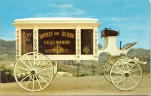 Postcard NV Virginia City - Bucket of Blood Saloon Dead Wagon