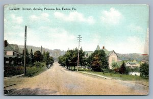 EASTON PA LAFAYETTE AVENUE ANTIQUE POSTCARD