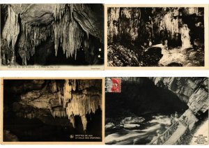 CAVES, GROTTES 900 CPA, Mostly FRANCE / BELGIUM Pre-1950 in BOX (L2497)