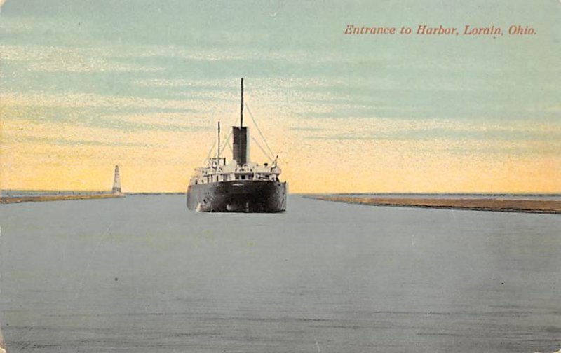 Entrance to Harbor Lorain, Ohio OH