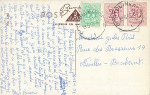 Beach daydreaming humorist illustration Postcard