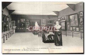 Postcard Ancient Maritime Exhibition in Bordeaux Bordeaux Chocolate Salon Gue...