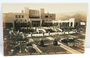 Lot of 4 Samarkand Persian Hotel Santa Barbara CA RPPC Vintage Postcards A20