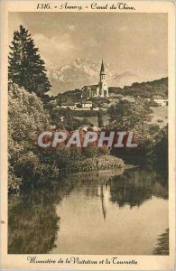 Postcard Old Annecy Thiou canal Monastery of the Visitation of the Spinner