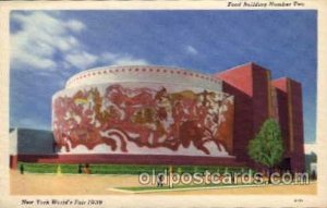 Food Building New York Worlds Fair 1939 Exhibition Unused 