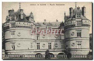 Postcard Old Chateau du Lude Renaissance Facade