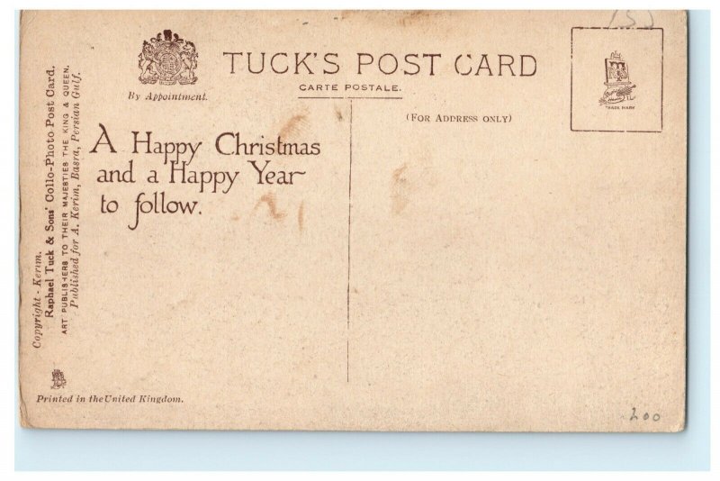 1939 Wreck of Ekbatana, Shatt El Arab, Christmas Message Iraq Tuck Postcard
