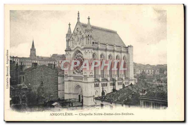 Postcard Angouleme Old Chapel of Our Lady of Bezines