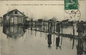 CPA ASNIERES Les Inondations de Janvier 1910 - Rue du Fosse (1149848)