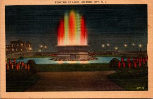 New Jersey Atlantic City The Fountain Of Light 1947