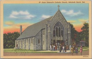 Postcard Saint Edmund's Catholic Church Rehoboth Beach DE 1950