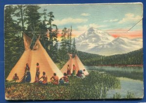 Indians Of The Northwest Souvenir Postcard Folder