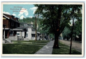 c1910's 8th Street North From Walnut Salinas Kansas KS Unposted Trees Postcard