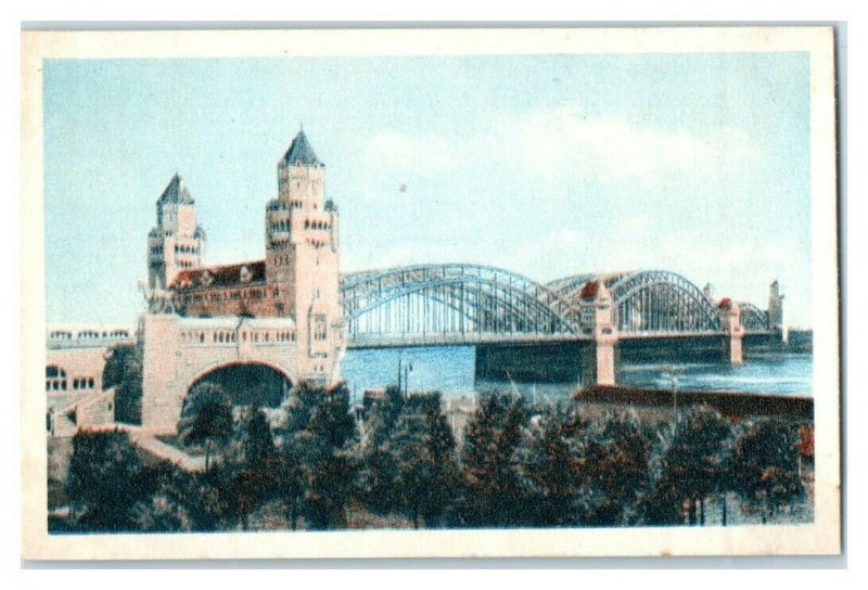 Cologne Koln Hohenzollern Bridge, Famous Bridges, Echte Wagner German Trade Card