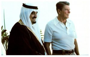 President Reagan with Crown Prince Fahad of Saudi Arabia