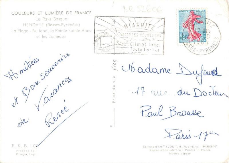 BR52606 La plage Hendaye      France