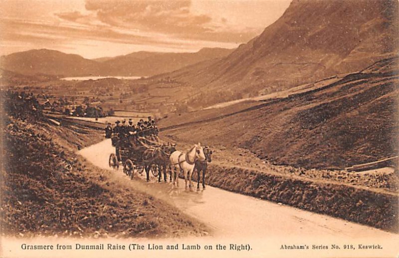 Grasmere from Dunmail Raise The Lion and Lamb on the Right Scotland, UK Unused 