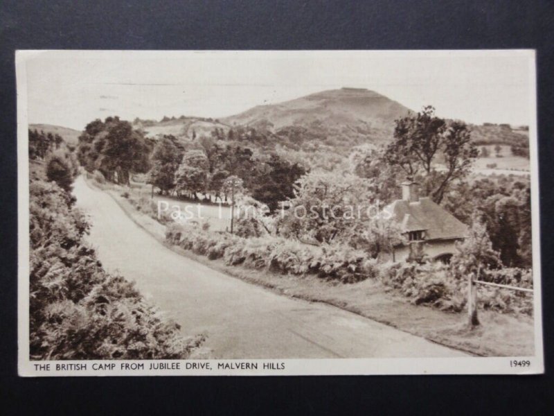 Worcestershire: MALVERN HILLS The British Camp from Jubilee Drive c1956