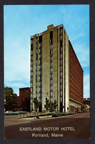 ME Eastland Motor Hotel PORTLAND MAINE Postcard PC