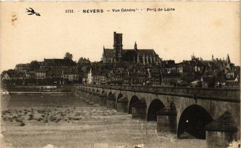 CPA NEVERS - Vue générale - Pont de Loire (355683)