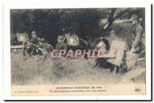  Tarjeta Postal Militaria de la vendimia el conflicto europeo en 1914 una separa