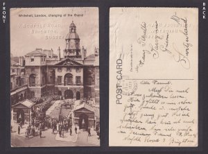 Vintage Postcard England London Whitehall Changing of the Guard