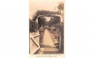 Garden in South Sudbury, MA Longfellow's Wayside Inn, Real Photo.