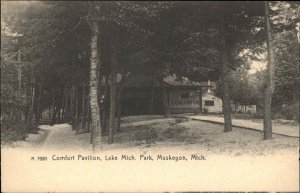 Muskegon Michigan MI Comfort Pavilion c1905 Rotograph Postcard