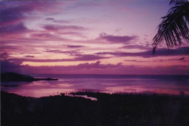 Micronesia Pohnpei Beautiful Sunset Scene