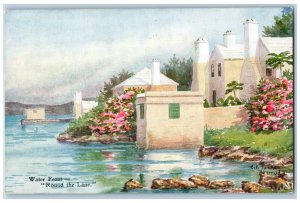 Bermuda Postcard View of Water Front Round the Lane 1962 Posted Vintage