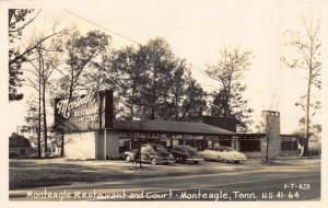 Real Photo Postcard Monteagle Restaurant and Court in Monteagle Tennessee~122405