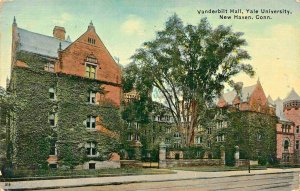 NEW HAVEN CT~YALE UNIVERSITY-VANDERBILT HALL~DANZIGER & BERMAN 1913 PMK POSTCARD