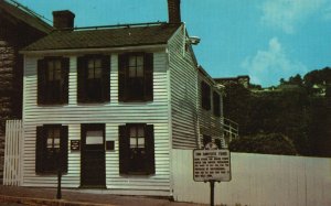 Vintage Postcard Mark Twain Boyhood Home By Marshall Clemens Hannibal Missouri