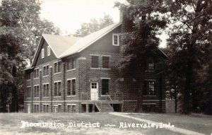 Real Photo Postcard Bloomington District in Rivervale, Indiana~124623