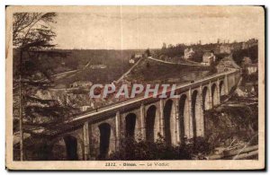 Old Postcard Dinan Viaduct