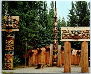 Postcard - Haida Indian Village