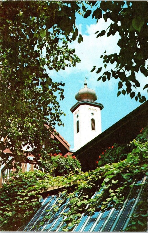 Frankenmuth Bavarian Inn Onion Tower Michigan MI Onion Tower Postcard UNP VTG 