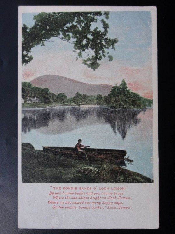 Scotland: THE BONNIE BANKS O LOCH LOMON c1906 Old Postcard