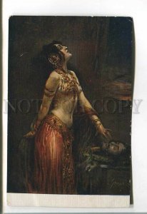 485556 Dead Head & SALOME Nude BELLY DANCER by SCHMUTZLER old