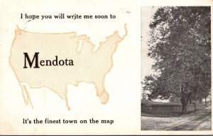 Illinois Mendota The Finest Town On The Map 1912