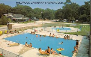 RIO GRANDE, NJ New Jersey WILDWOOD CANADIAN CAMPGROUND  Pool~Tents  Postcard