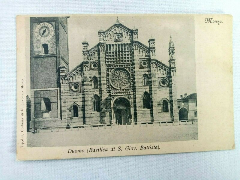 Vintage Postcard Duomo Basilica di S. Giov. Battista Monza