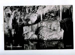 206404 BERMUDA crystal Cave Vintage photo postcard