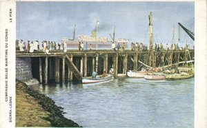 sierra-leone, The Pier (1920s) Postcard (2)