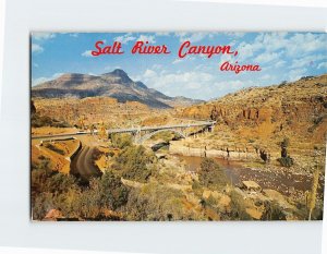 Postcard Highway Bridge Salt River Canyon Arizona USA