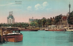 Netherlands Rotterdam Haringvliet Vintage Postcard 07.78