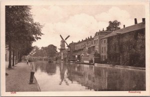 Netherlands Delft Kanaalweg Vintage Postcard 04.14