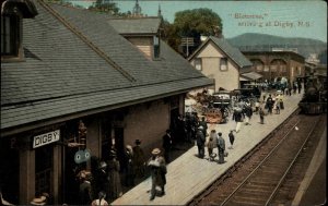 Digby Nova Scotia NS Bluenose Train Station Depot c1910 Vintage Postcard