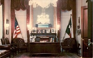 Sam Rayburn Library, Bonham, Texas, Speaker's official office, Postcard